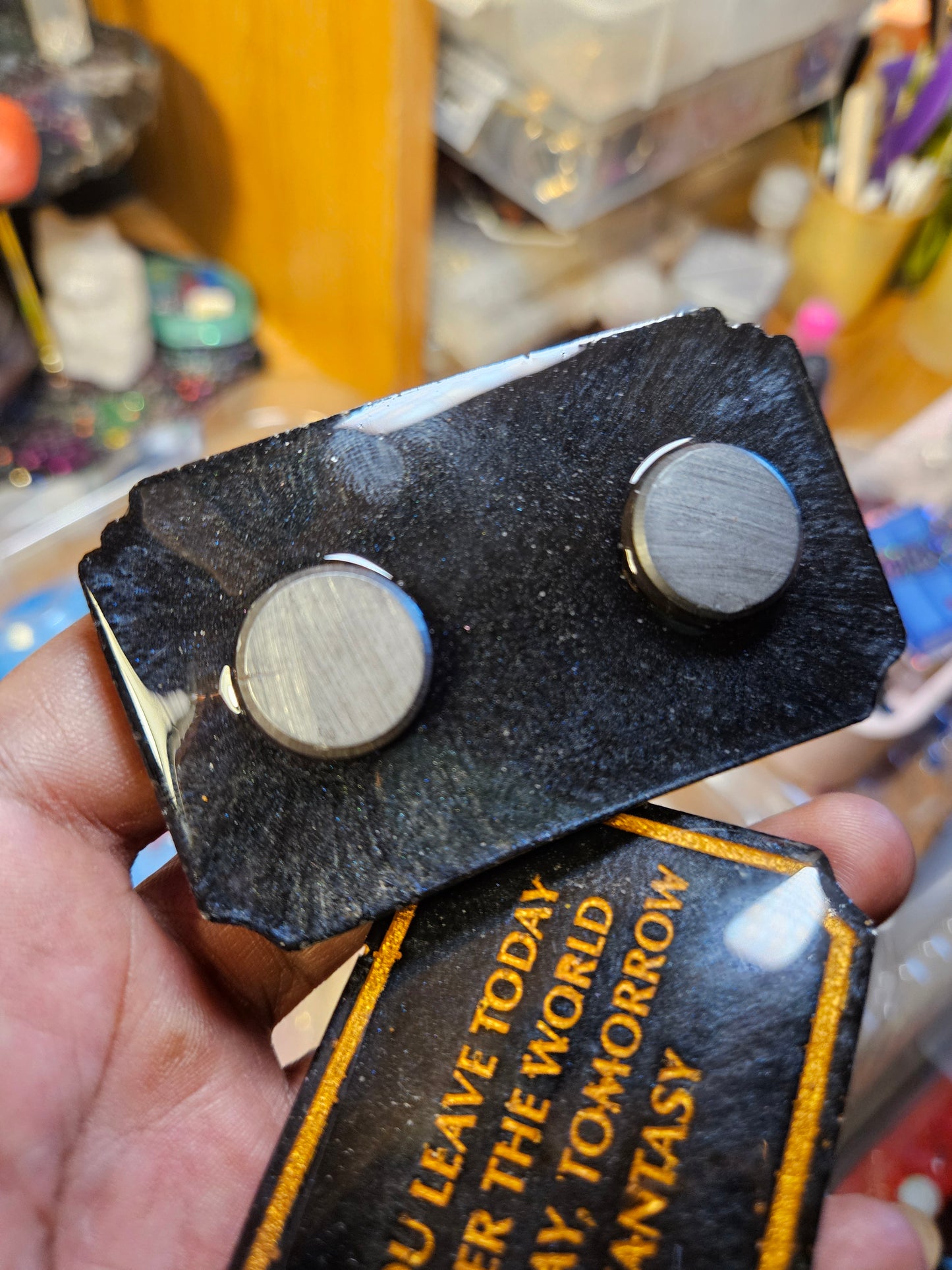 Welcome plaque magnet