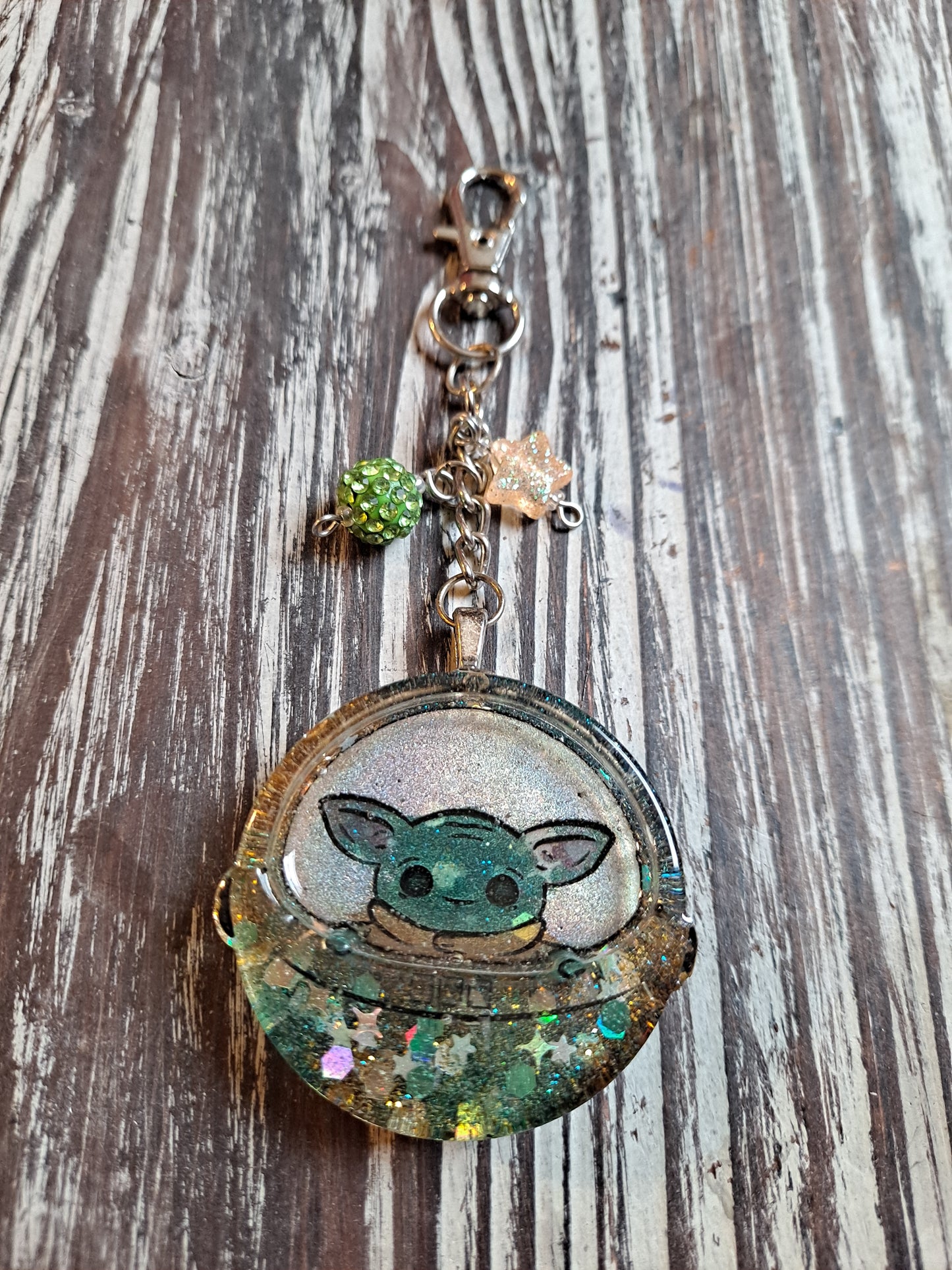 Baby Green Bean Flat Keychain