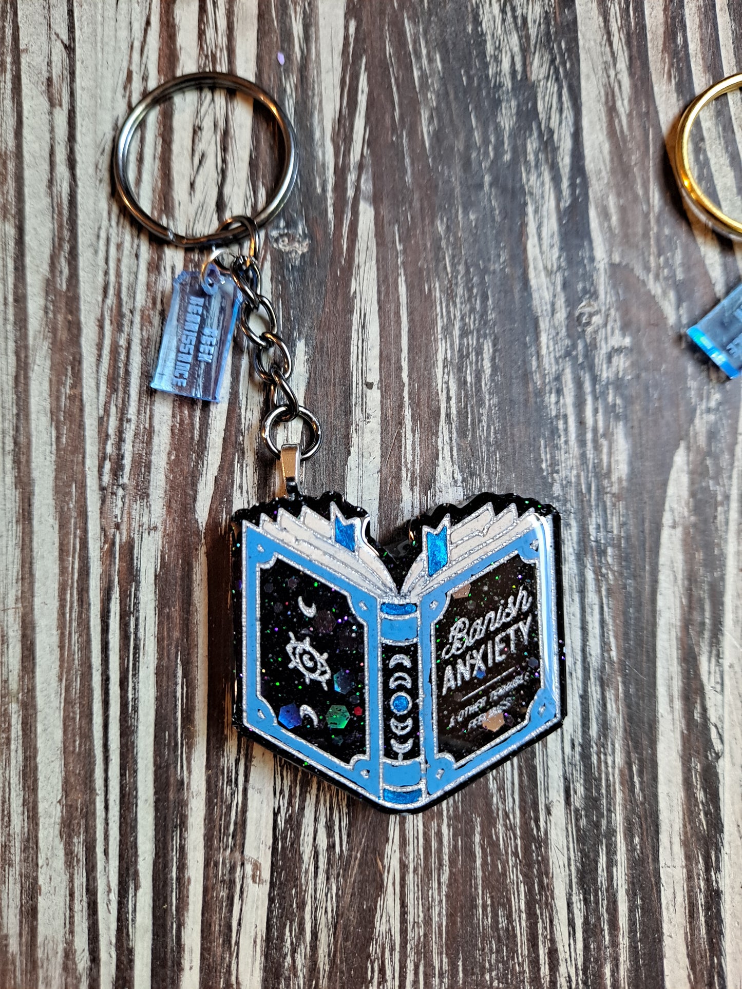 Anti-Anxiety Spellbook Keychain