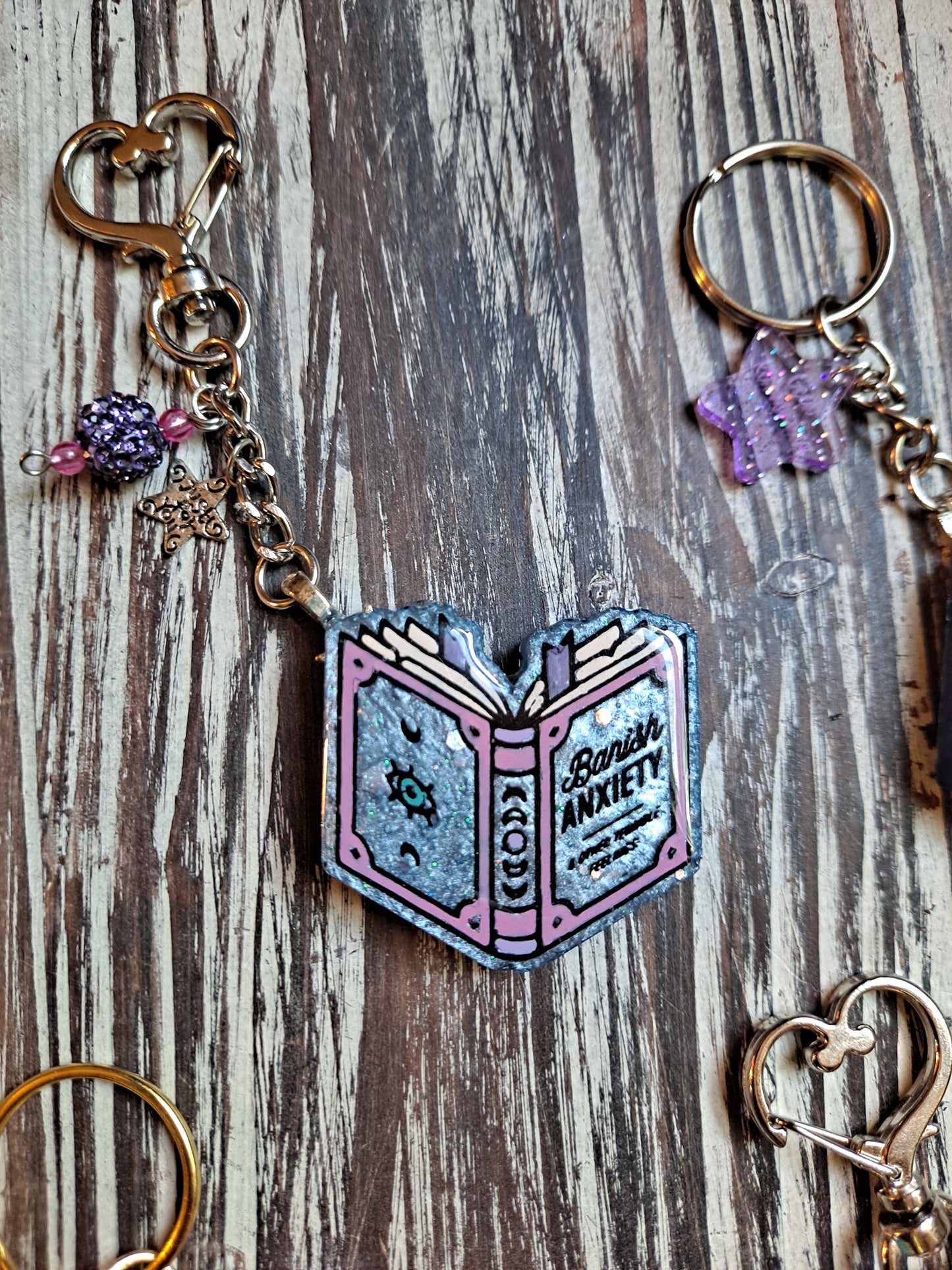 Anti-Anxiety Spellbook Keychain