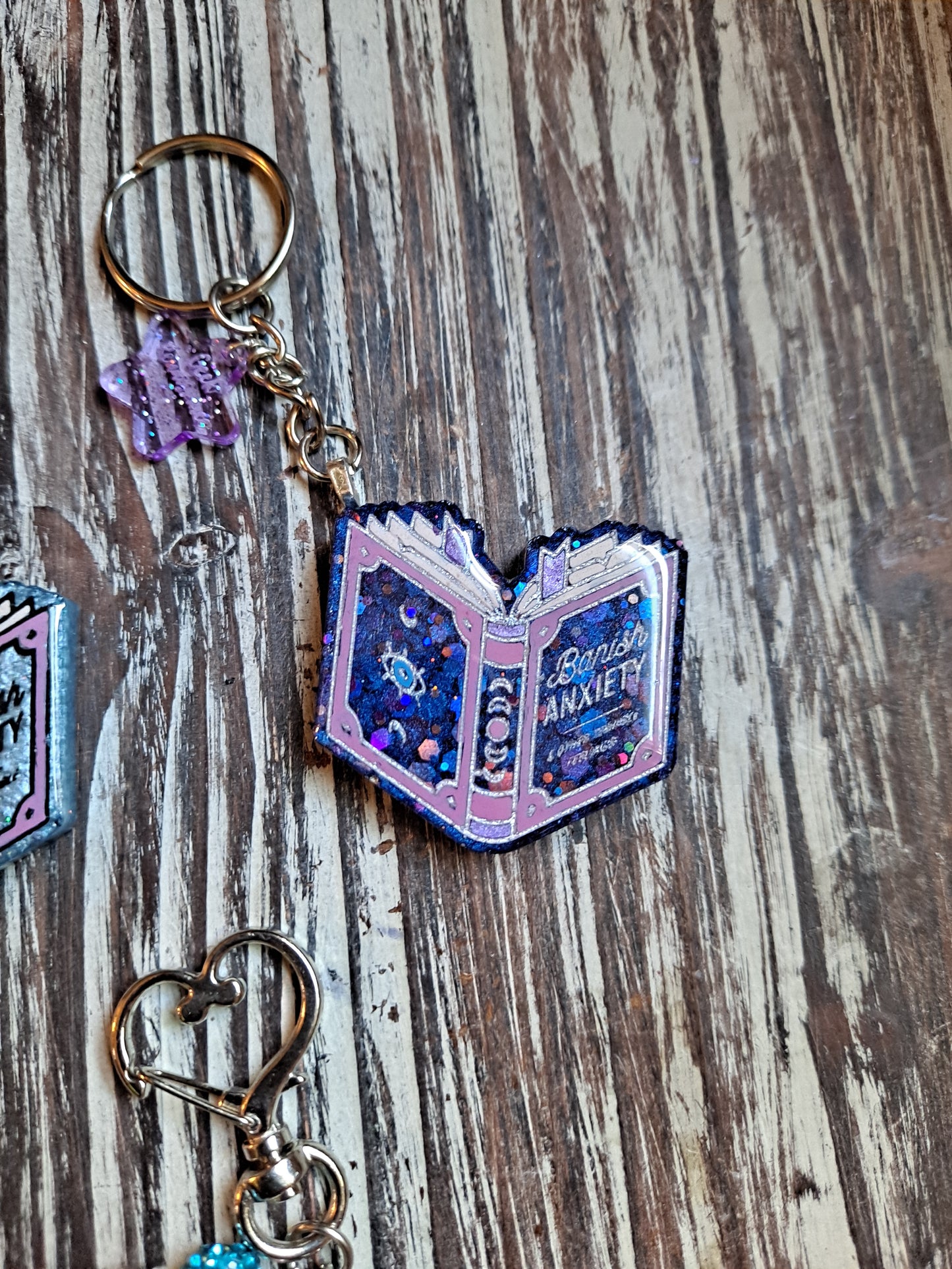 Anti-Anxiety Spellbook Keychain