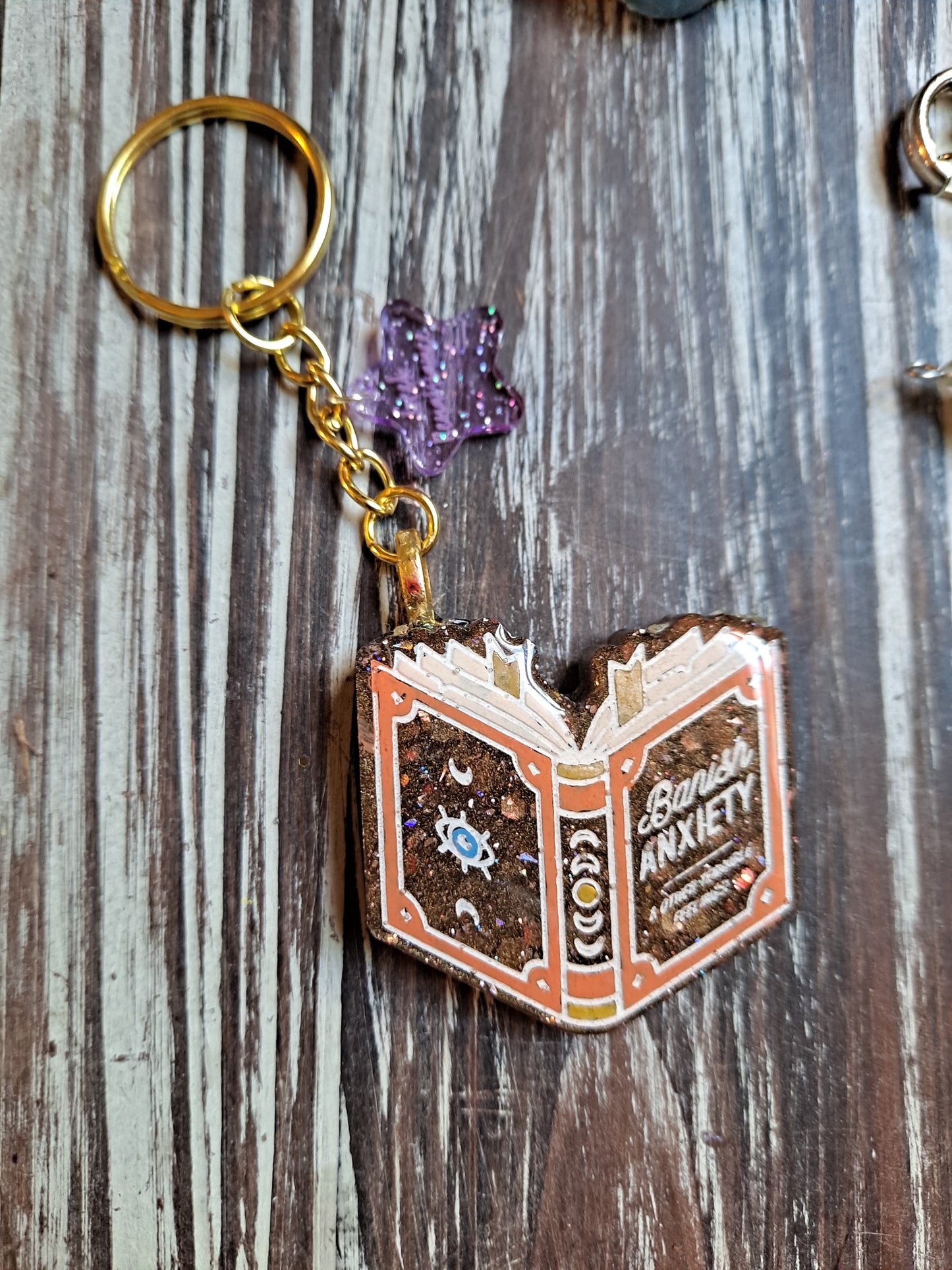 Anti-Anxiety Spellbook Keychain