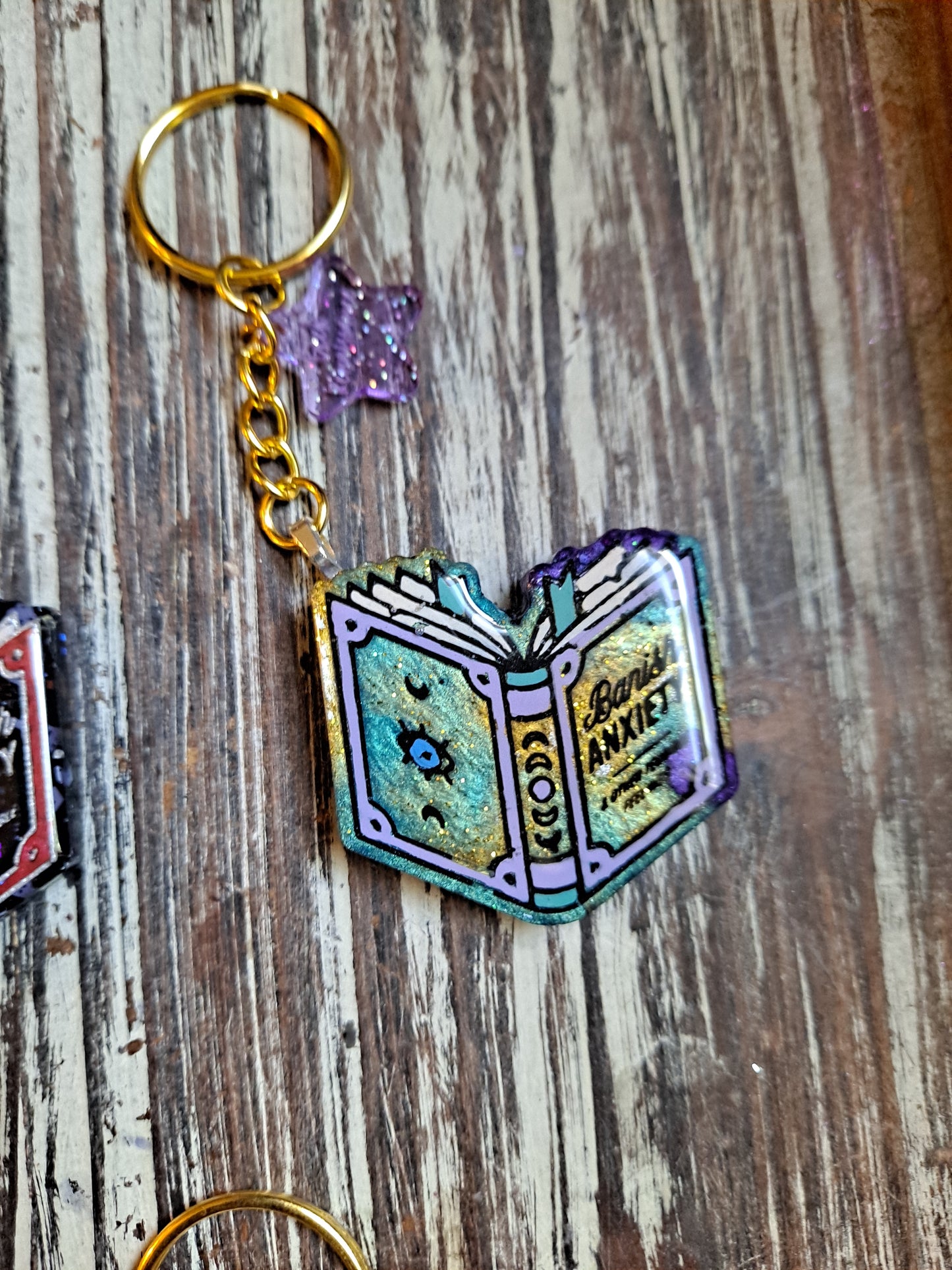 Anti-Anxiety Spellbook Keychain
