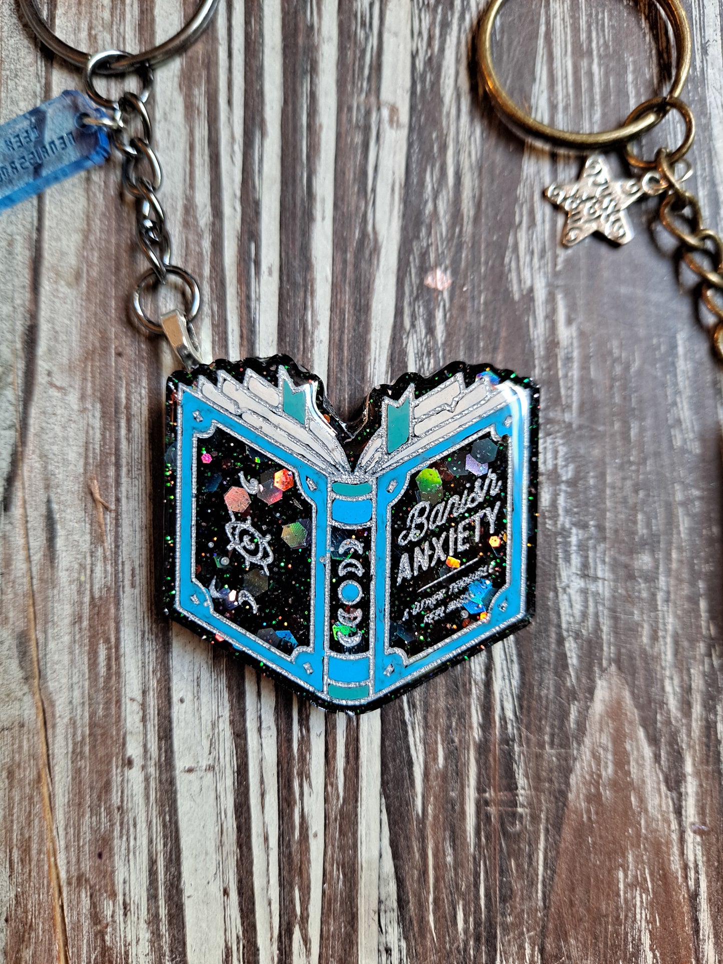 Anti-Anxiety Spellbook Keychain