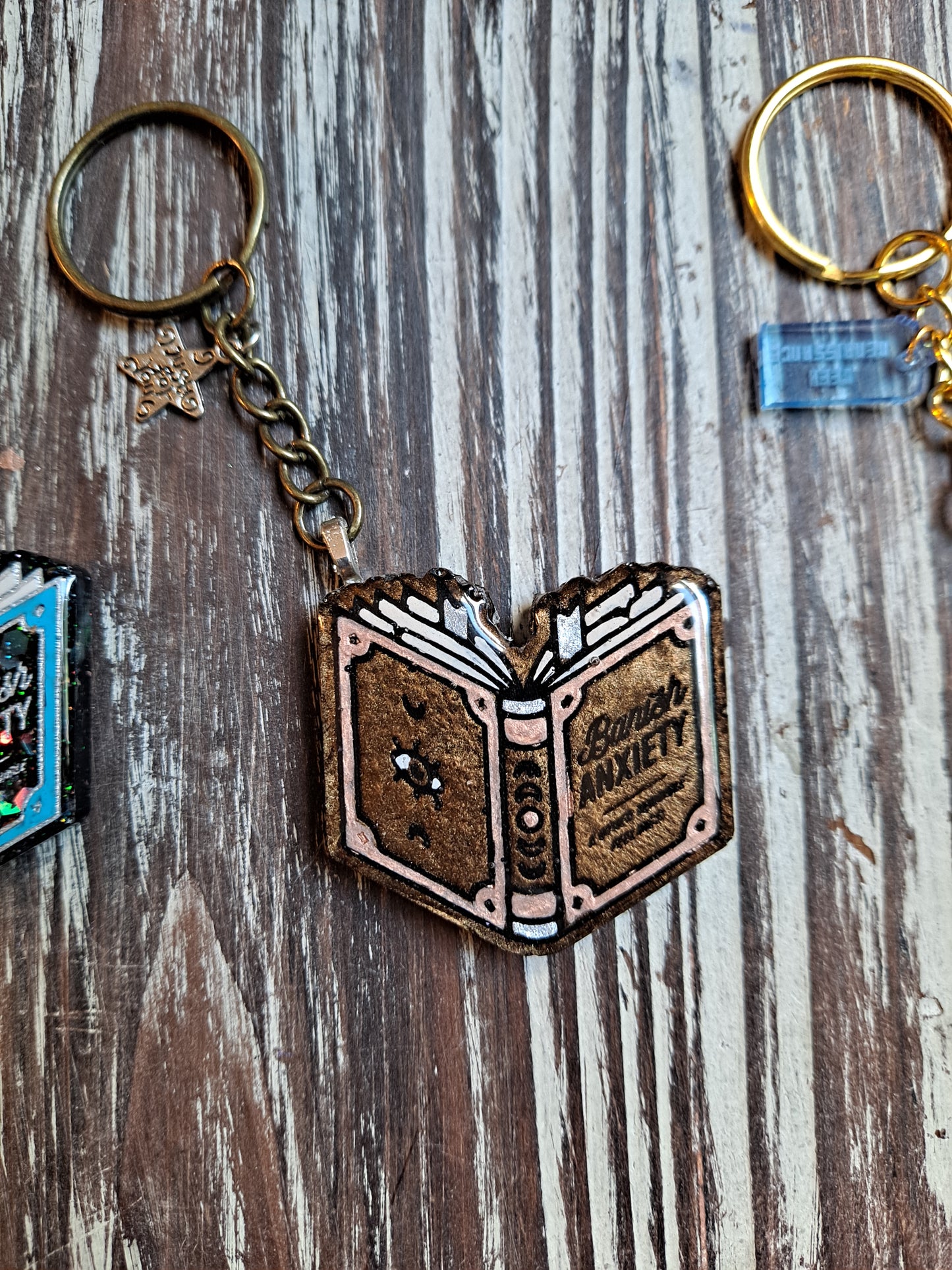 Anti-Anxiety Spellbook Keychain