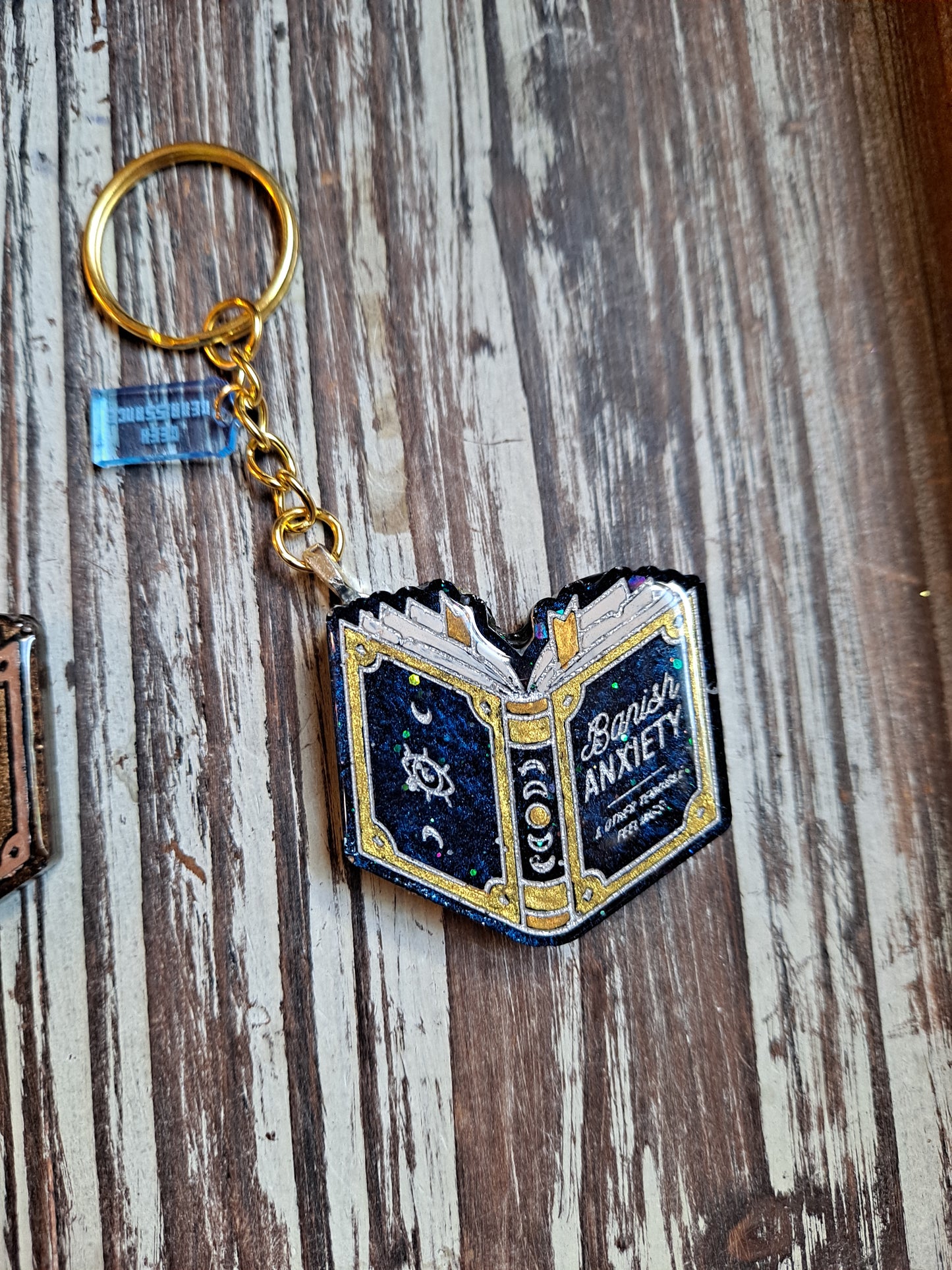 Anti-Anxiety Spellbook Keychain