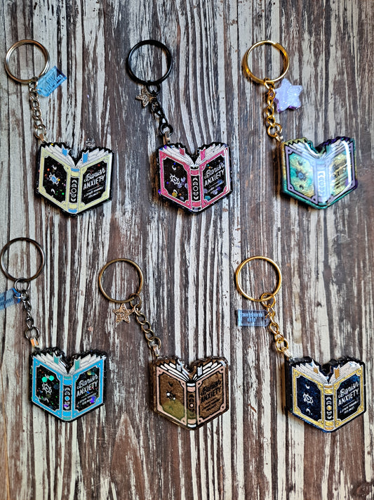 Anti-Anxiety Spellbook Keychain