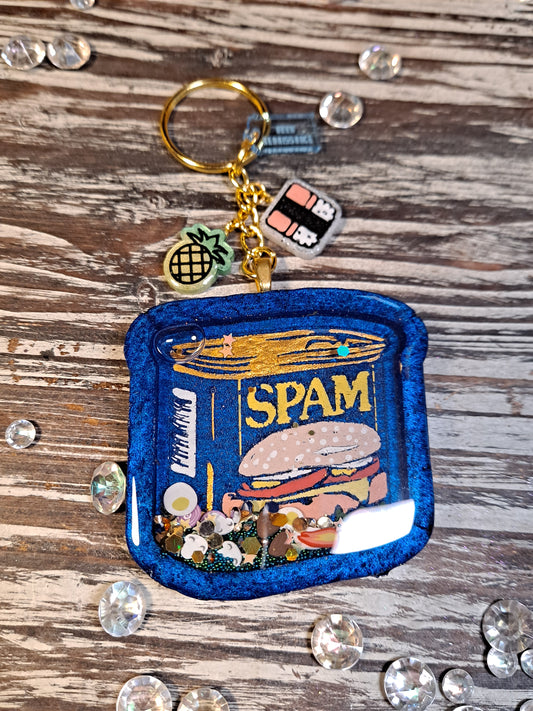 Spam shaker keychain