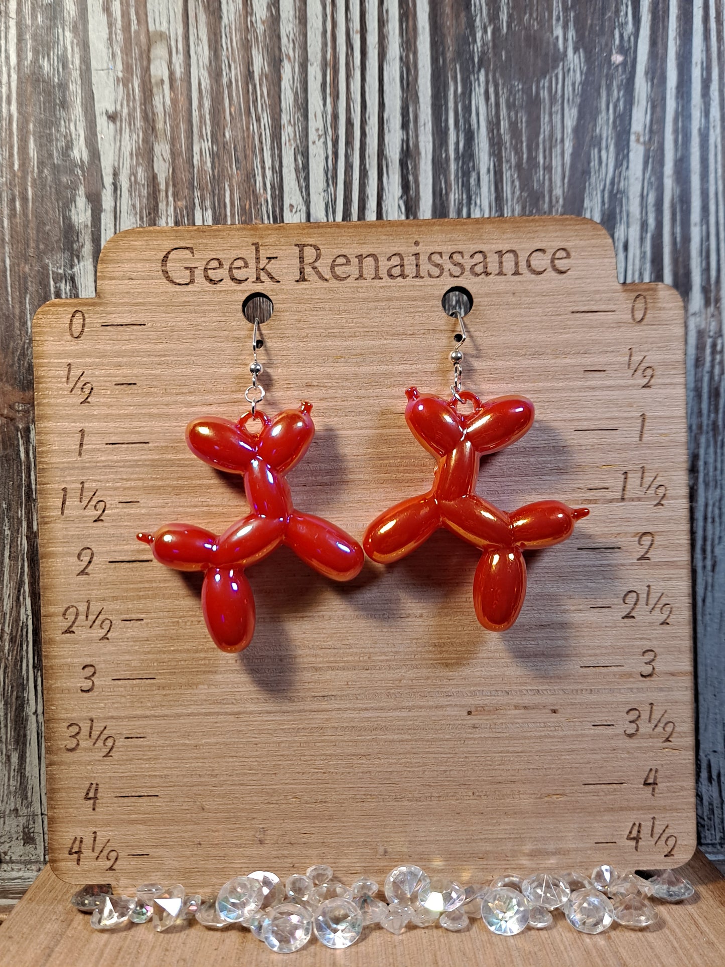 Balloon Dog Earrings
