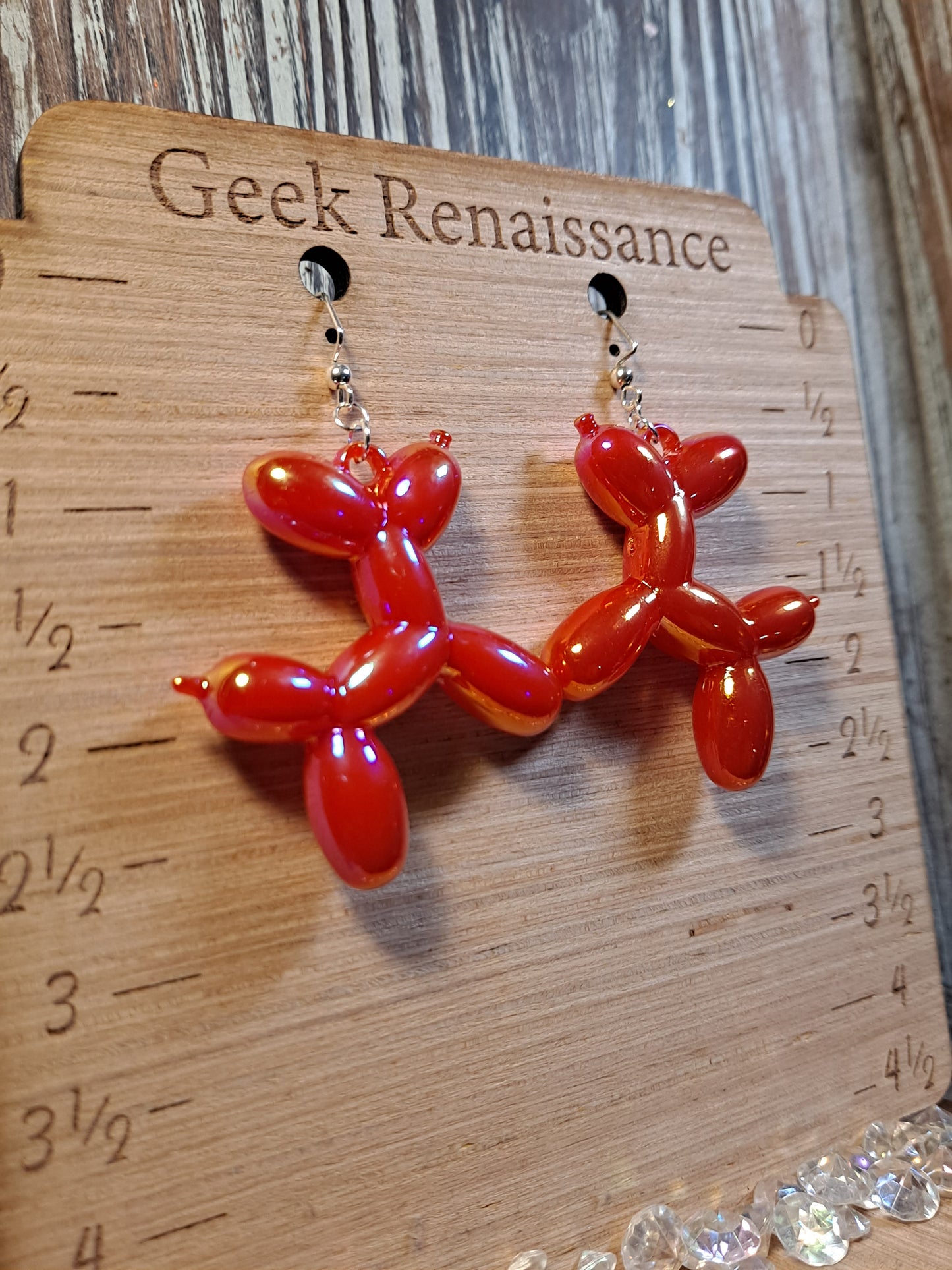 Balloon Dog Earrings