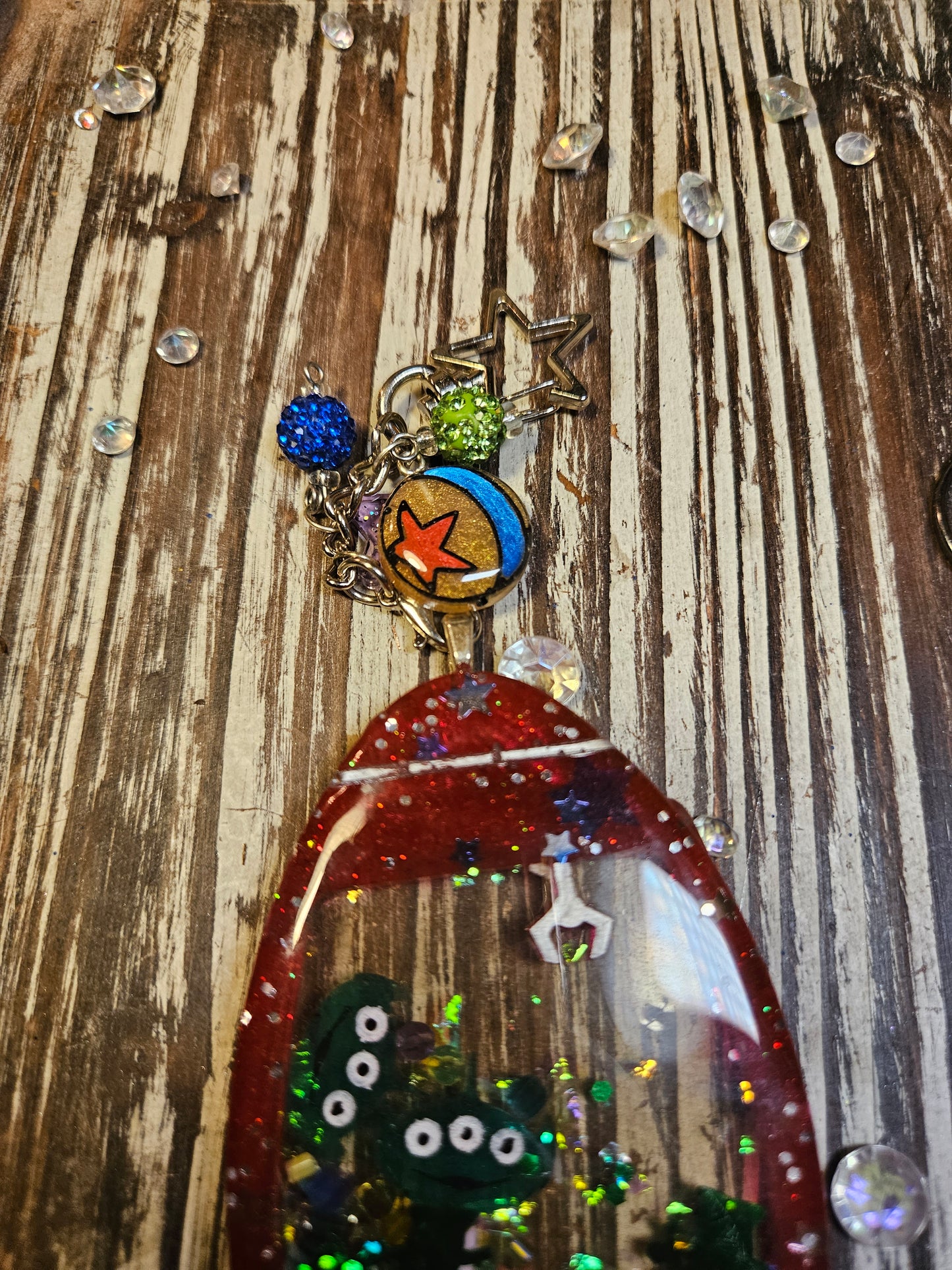 The Claw Rocket Resin Shaker Keychain