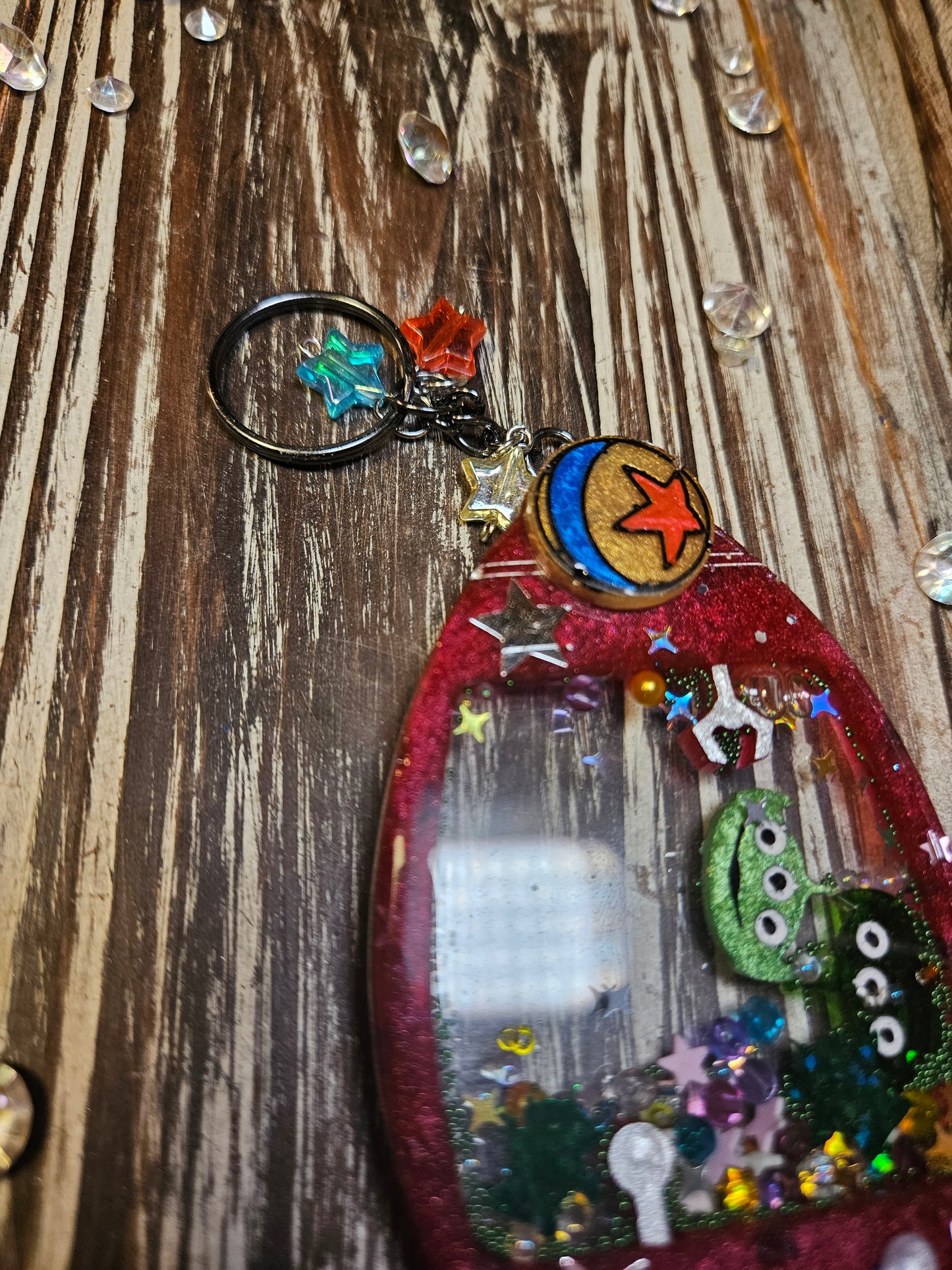 The Claw Rocket Resin Shaker Keychain