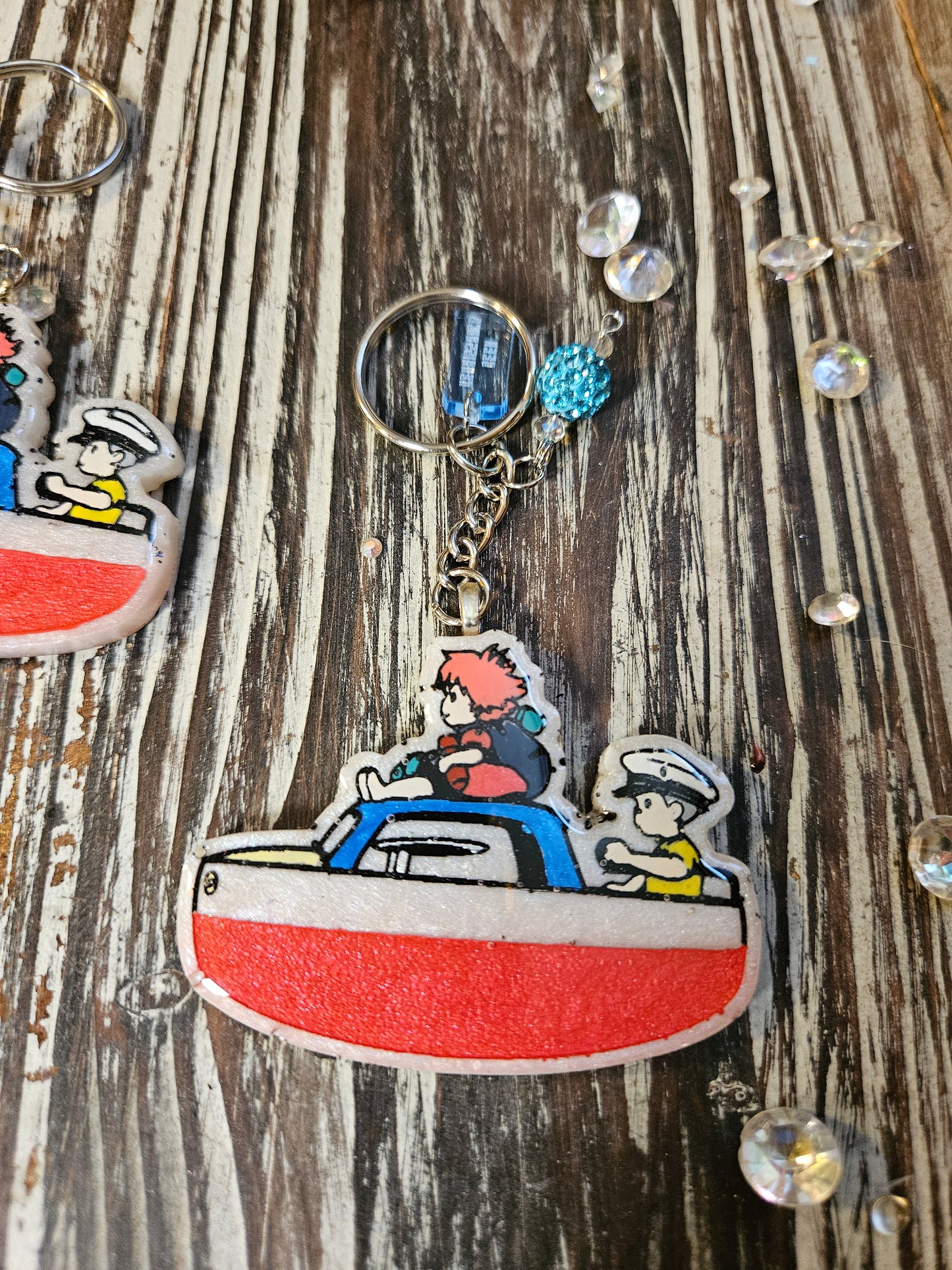 Anime mermaid kids keychain