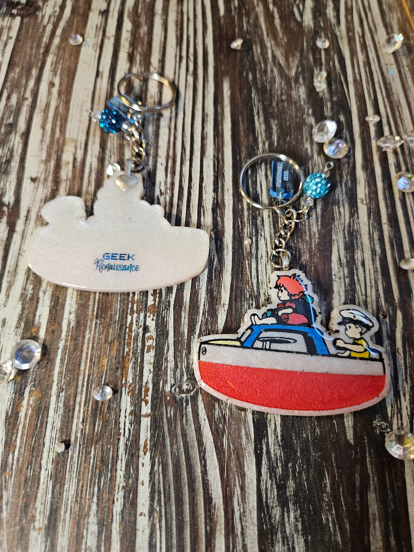 Anime mermaid kids keychain