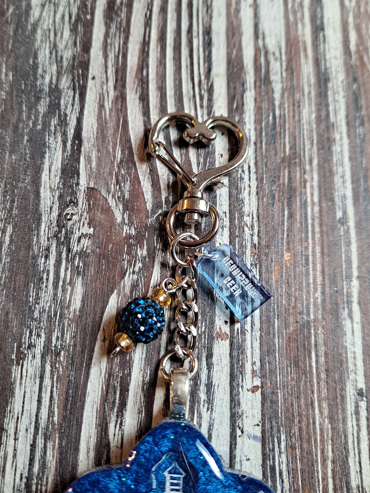 Police Box Resin Shaker Keychain
