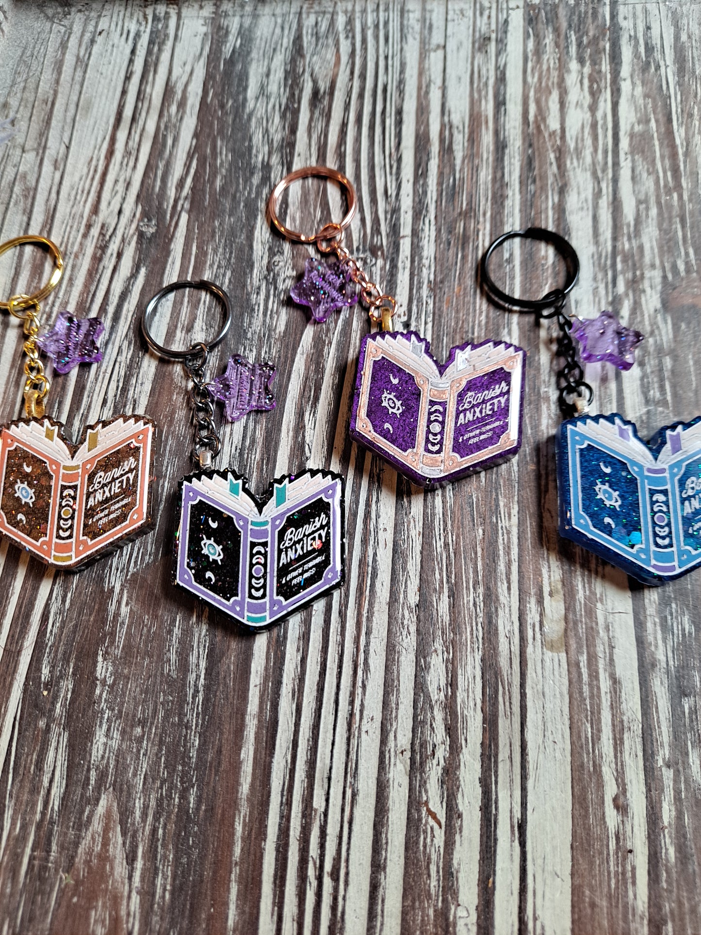 Anti-Anxiety Spellbook Keychain