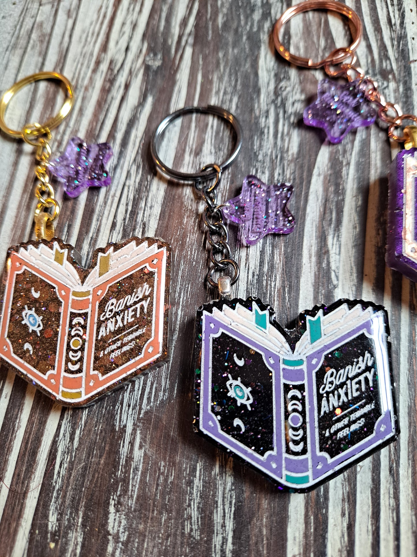 Anti-Anxiety Spellbook Keychain