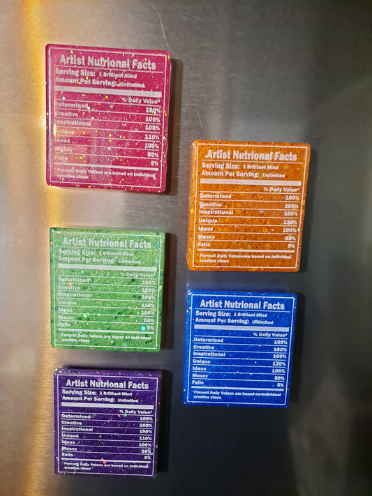 Artist Nutritional Info Magnets