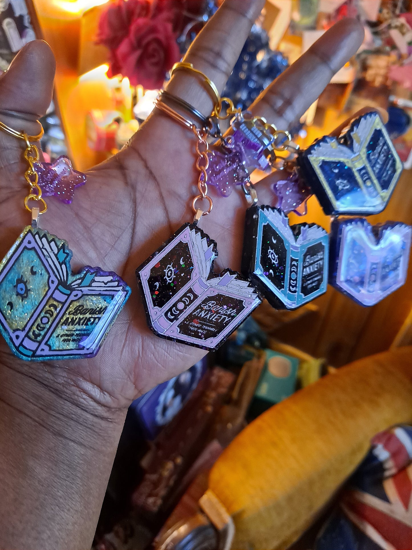 Anti-Anxiety Spellbook Keychain